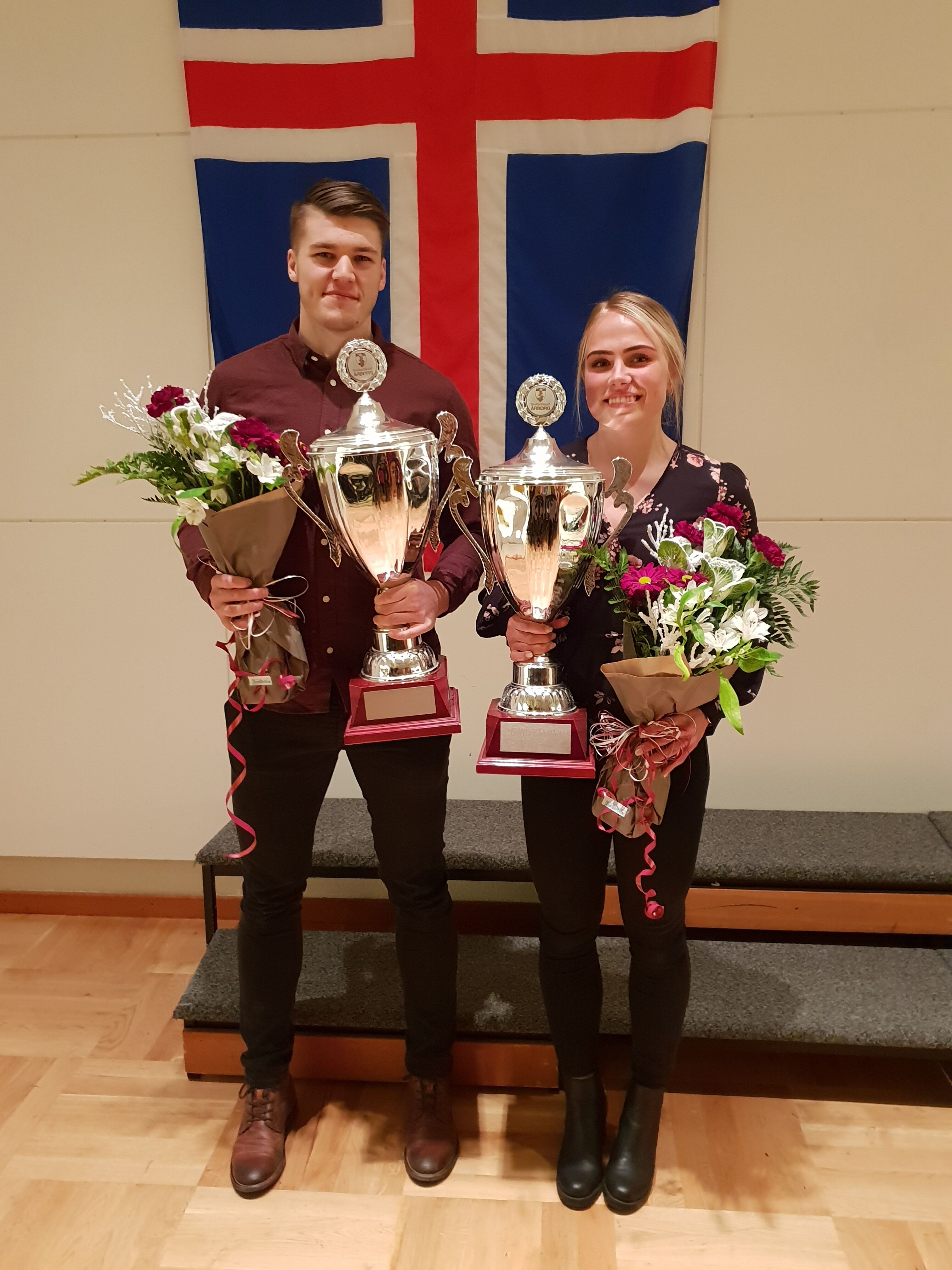 Elvar Örn og Perla Ruth, íþróttakarl og kona Árborgar 2018